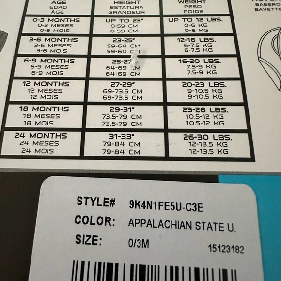 3-Piece Appalachian State Baby Set with Bib and Booties - Picture 5 of 6